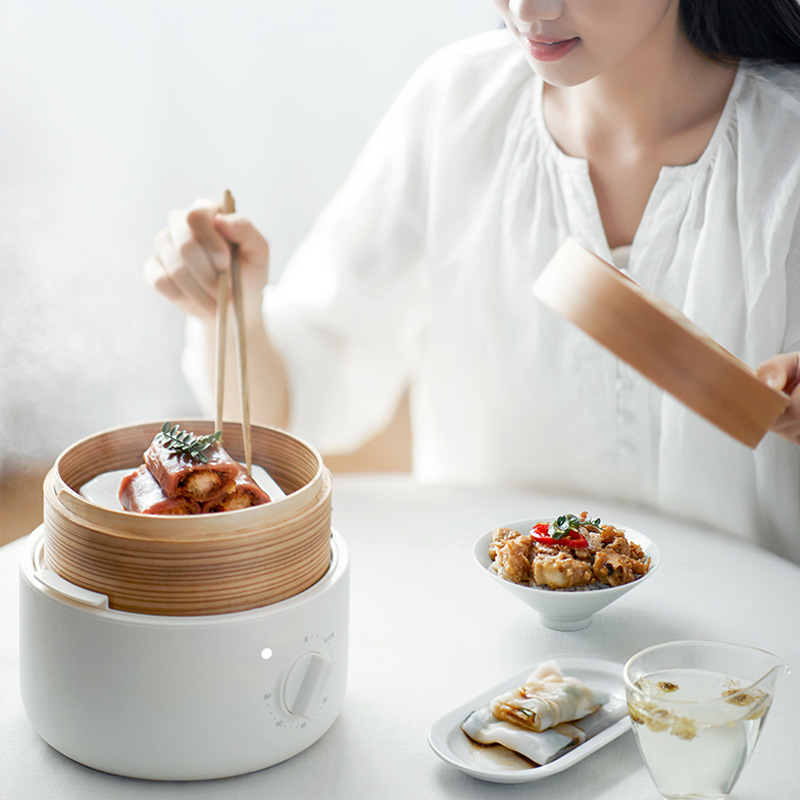 Olayks Olayk Bamboo Cage Electric Steamer Multi-Functional Household Electric Steamer Fully Automatic Breakfast Machine Steaming Steamed Buns