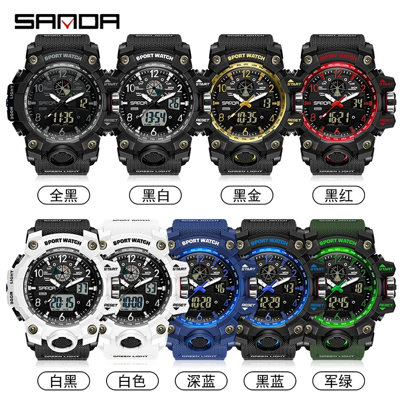 Мужские часы, трендовые, креативные, универсальные цифровые часы, AliExpress, для подростков, корейский стиль