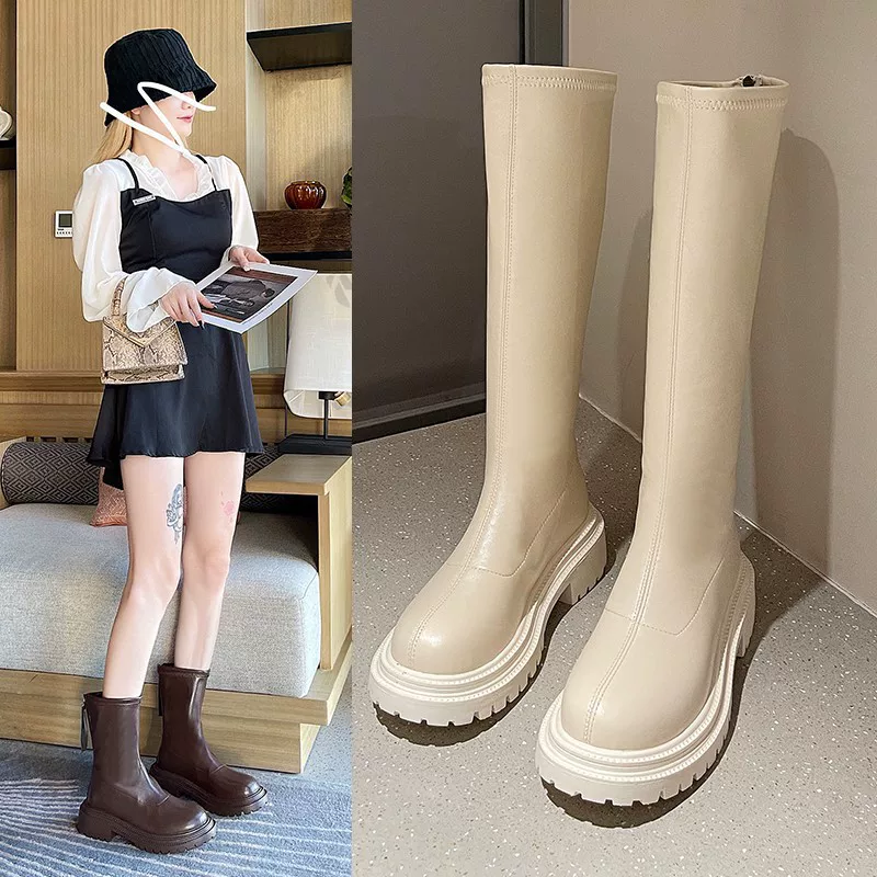 High boots platform for leisure, European style