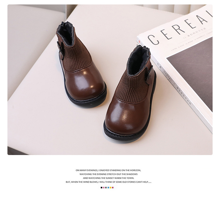 Kinder Martin Boots Gefüttert Warme Winterstiefel Für Mädchen_voghion.com