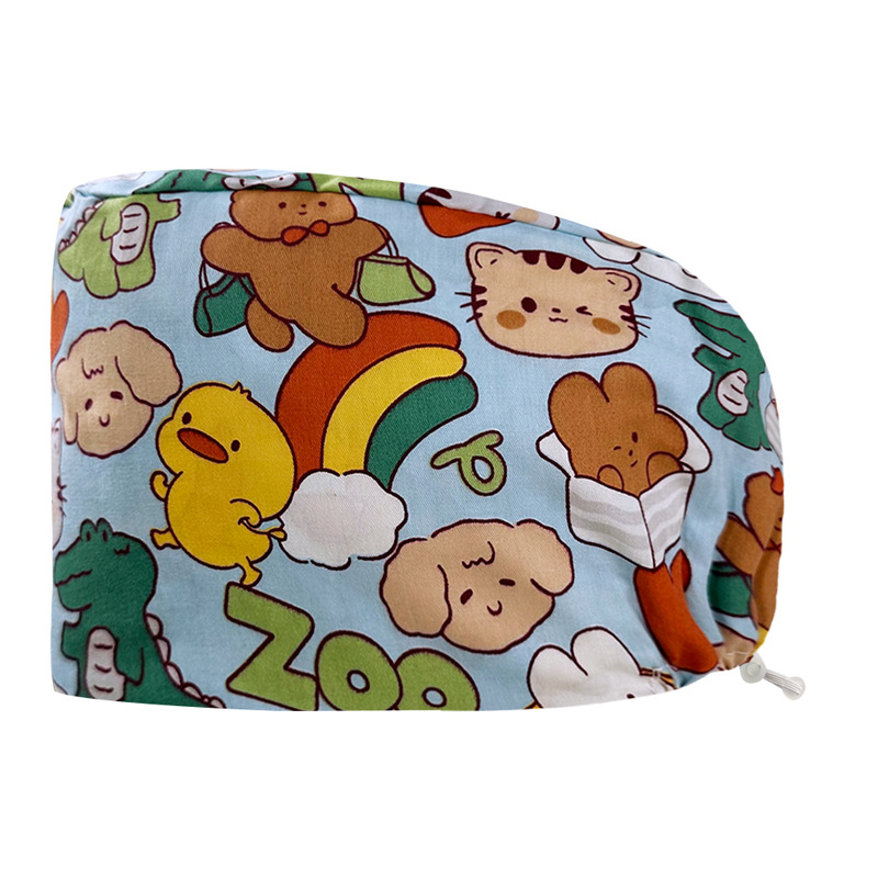 Gorro quirúrgico femenino puro algodón quirófano tapa especial enfermera pequeña flor tapa Estomatólogo tapa de trabajo dental atención médica