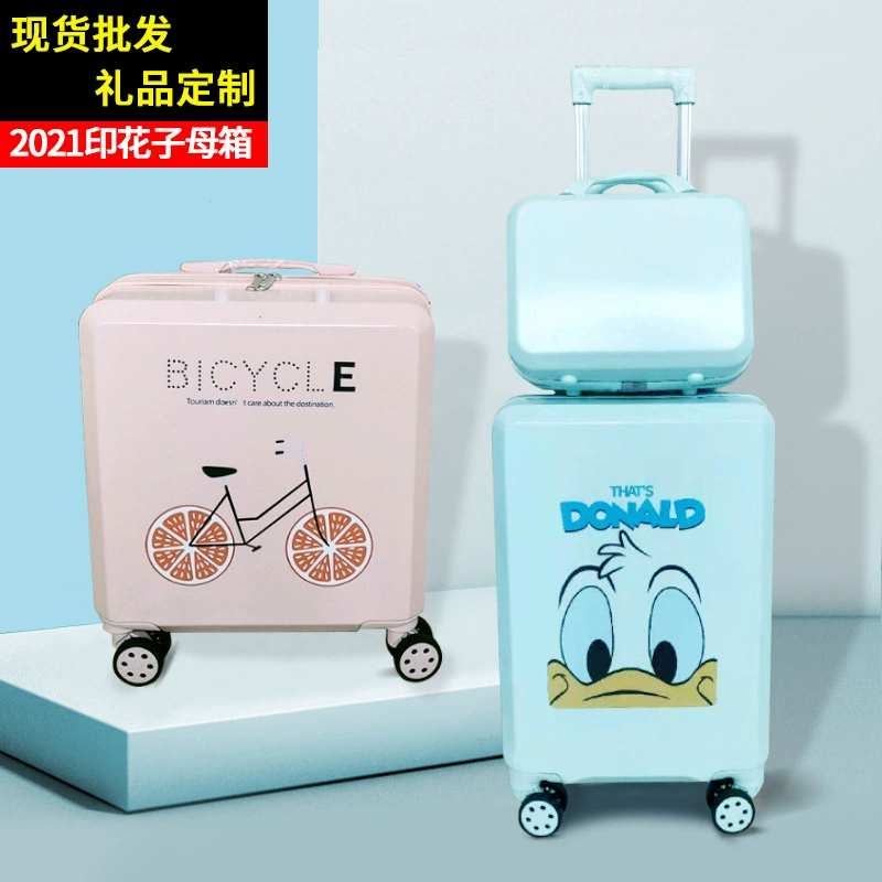 Логотип багажа Индивидуальный 18-дюймовый чемодан для интерната с рисунком для печати Универсальный чехол для колесной Тележки Настройка подарка