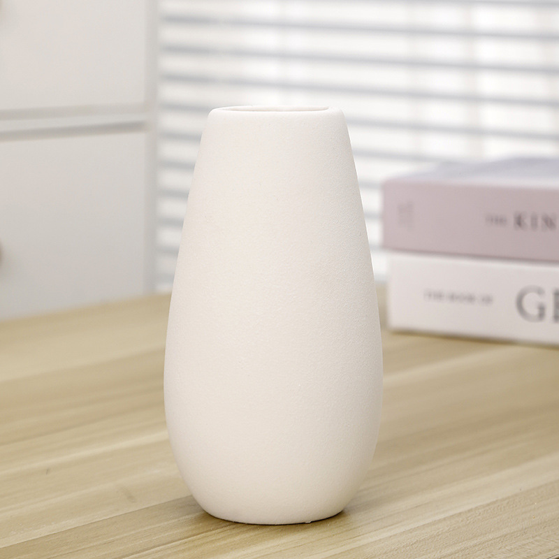 Jarrón de cerámica estilo nórdico para decoración del hogar arreglos florales y flores secas