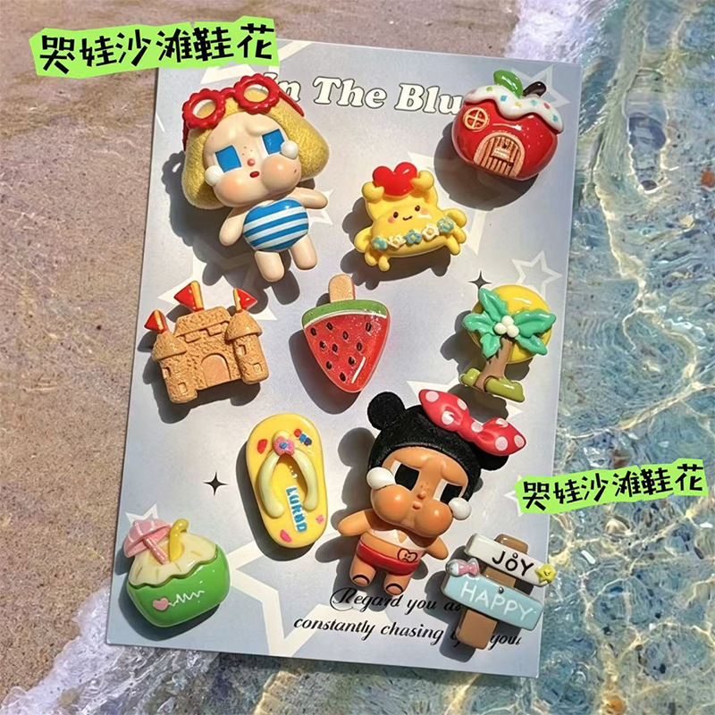 DIY Accessories for Crocs Shoes, Shoe Charms, Summer Beach Crybaby Decorations, Compatible with Crocs Shoes, Shoe Charms, Shoe Buckle Accessories DIY Accessories for Crocs Shoes, Shoe Charms, Summer Beach Crybaby Decorations, Compatible with Crocs Shoes, Shoe Charms, Shoe Buckle Accessories