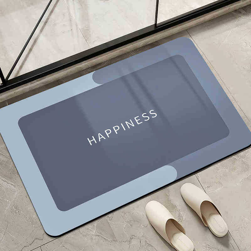 Moderno simple alfombra de barro de diatomeas color sólido absorción de agua alfombra de suelo de secado rápido inodoro antideslizante fácil de cuidar alfombra de pies