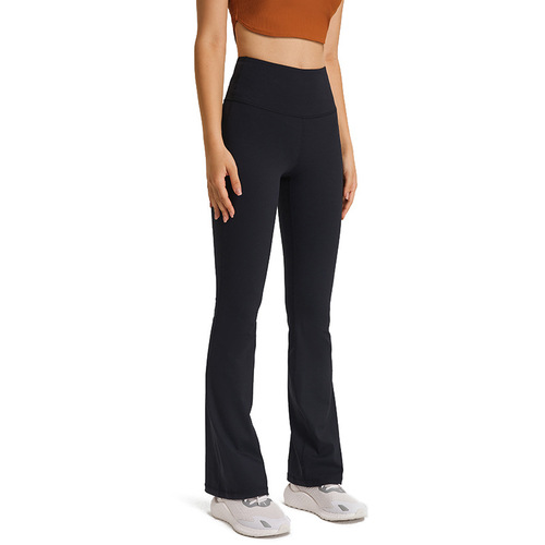 Shishi Zhihui's new yoga wide-leg pants, flared trousers, high-waisted hip-lifting casual and versatile nude stretch fitness pants