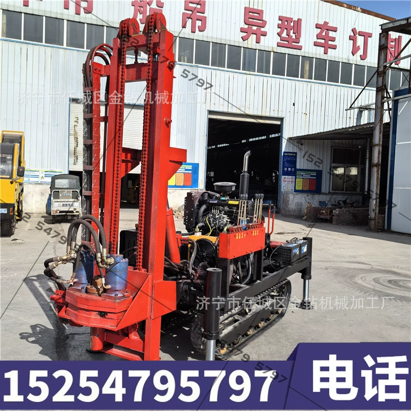 Фотоэлектрическая спиральная свайная машина небольшая гусеничная машина входит в больницу