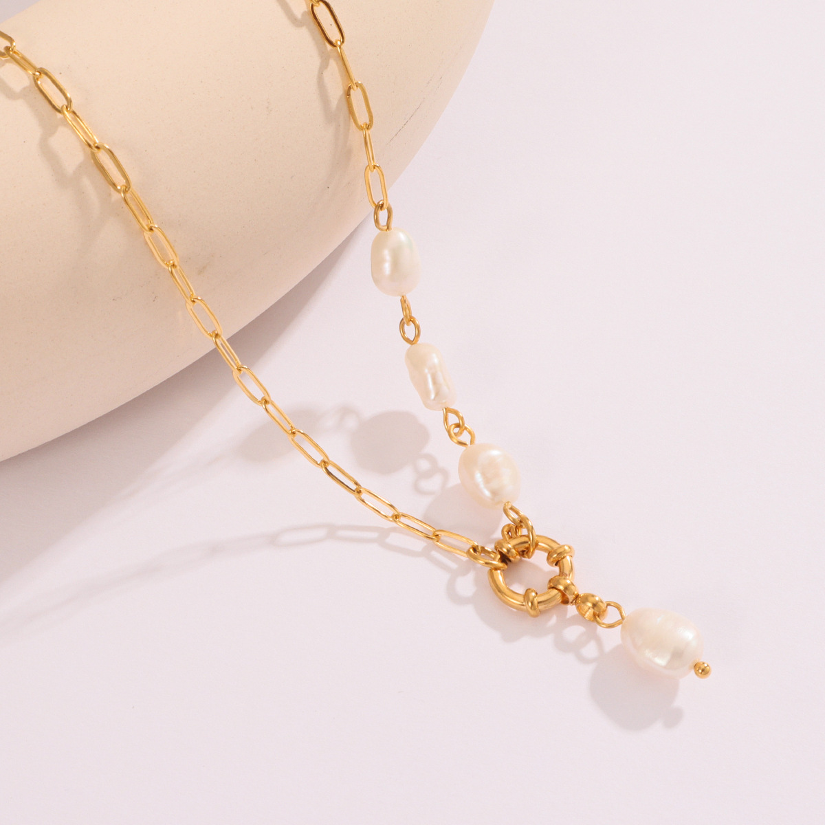 Geometric 316L Stainless Steel Classic Style Waterproof Non Tarnish Surgical Steel 316L Stainless Steel Pendant Necklace display picture 5