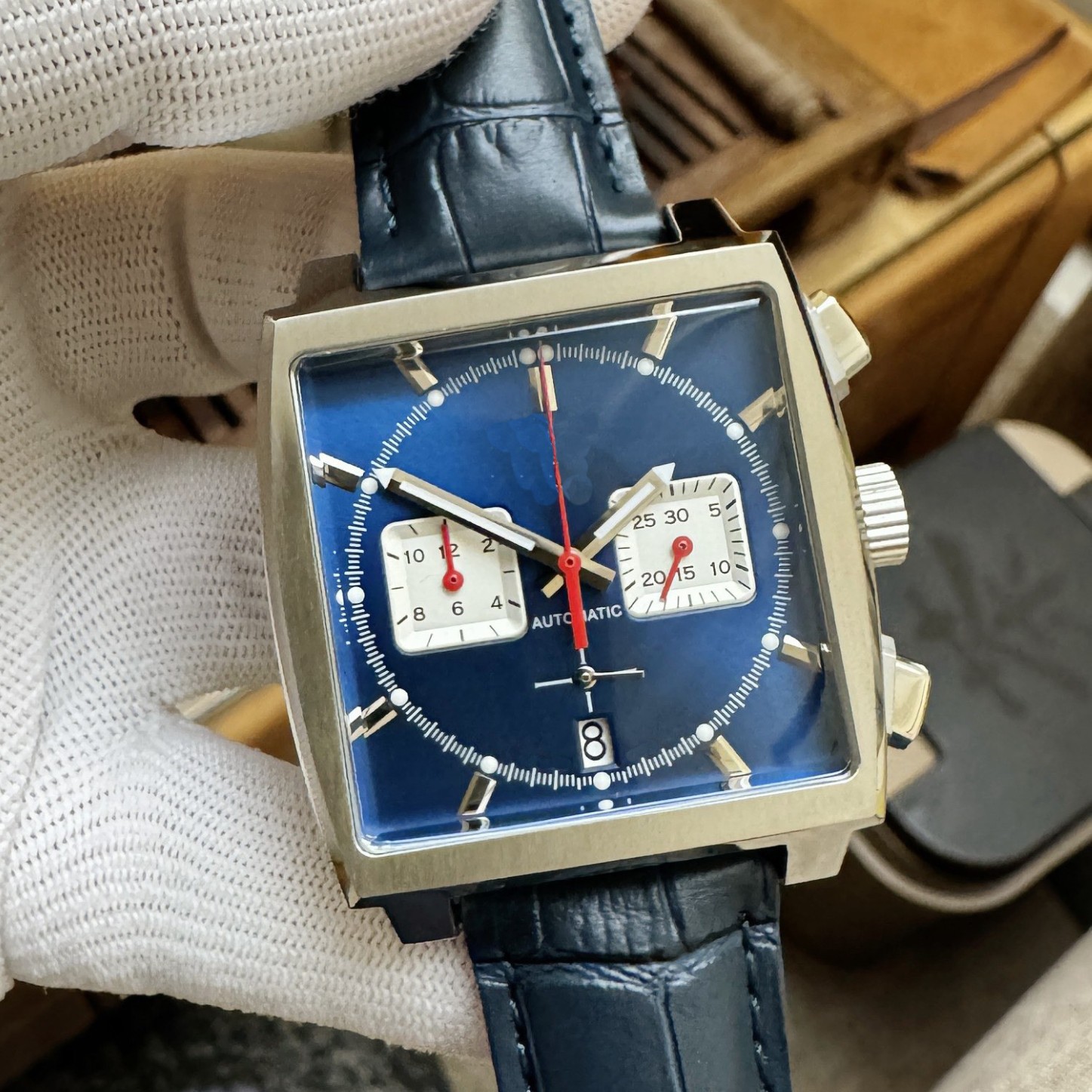 Haojia Monaco Stainless Steel Chronograph Quartz Watch Guangzhou Manufacturer Wholesale Cross-Border Hot Selling Live Broadcast Men's Watch Wholesale