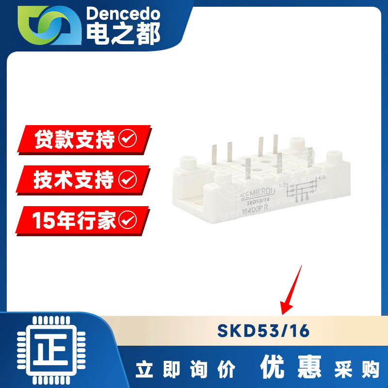 SKD53/16 MODULE 变频器三相整流桥模块 原装全新