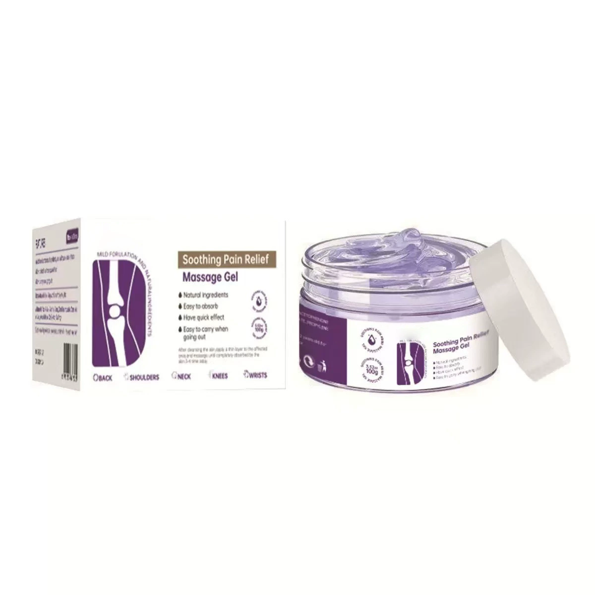 Массажный гель для тела без фирменной марки, согревающий массажный крем для суставов, коленей, локтей, плеч, удобный для наружного применения