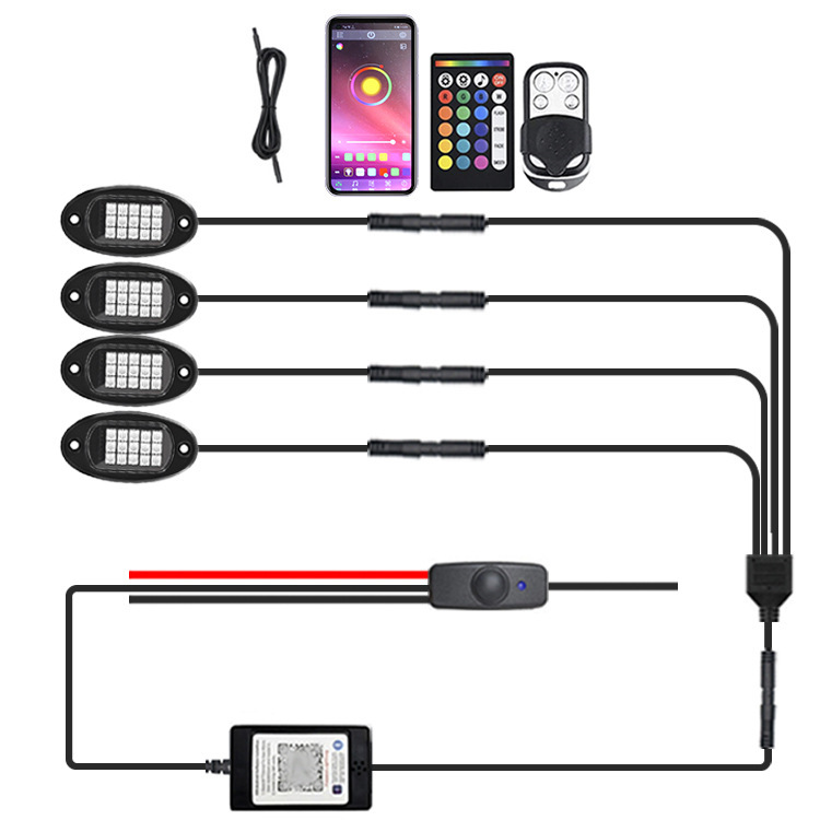 1~4개의 RGB 섀시 조명