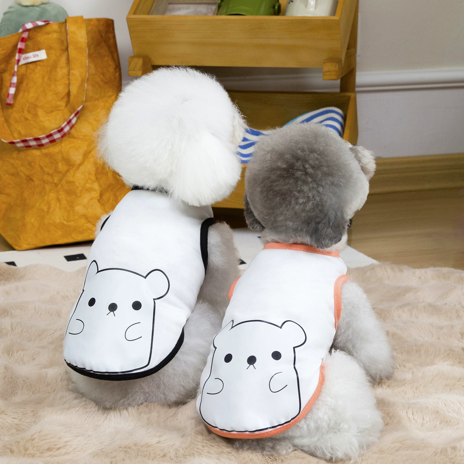 25 милый собачий жилет домашняя одежда жилет собачья летняя одежда полностью полиэфирная и дышащая фабрика одежды Tedi Bear