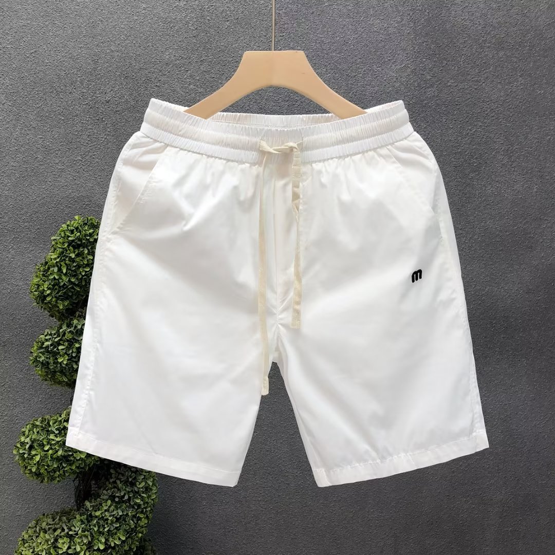 Summer light and thin shorts for leisure, trousers, drawstring