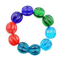 多色古法老琉璃南瓜珠藏式手工活瓜楞珠佛珠手串DIY小配件批发