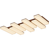 Кремовый современный и минималистичный потолочный светильник для спальни для гостиной, комфортный световой спектр, защита глаз, в цветочек