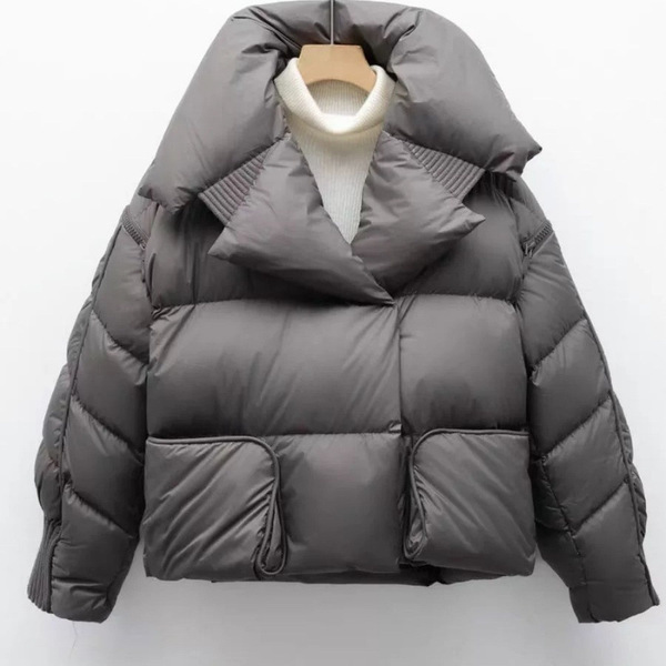 demi-season elite velvet down jacket