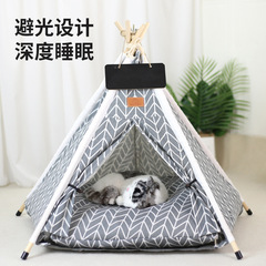 ペットテント猫小屋猫の家はすべて犬小屋猫別荘の四季通用折り畳み猫テントが国境を越えている