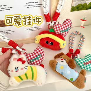 腾亿创意可爱呆萌卡通公仔吊坠挂饰少女心背包百搭挂绳挂件钥匙扣-阿里巴巴