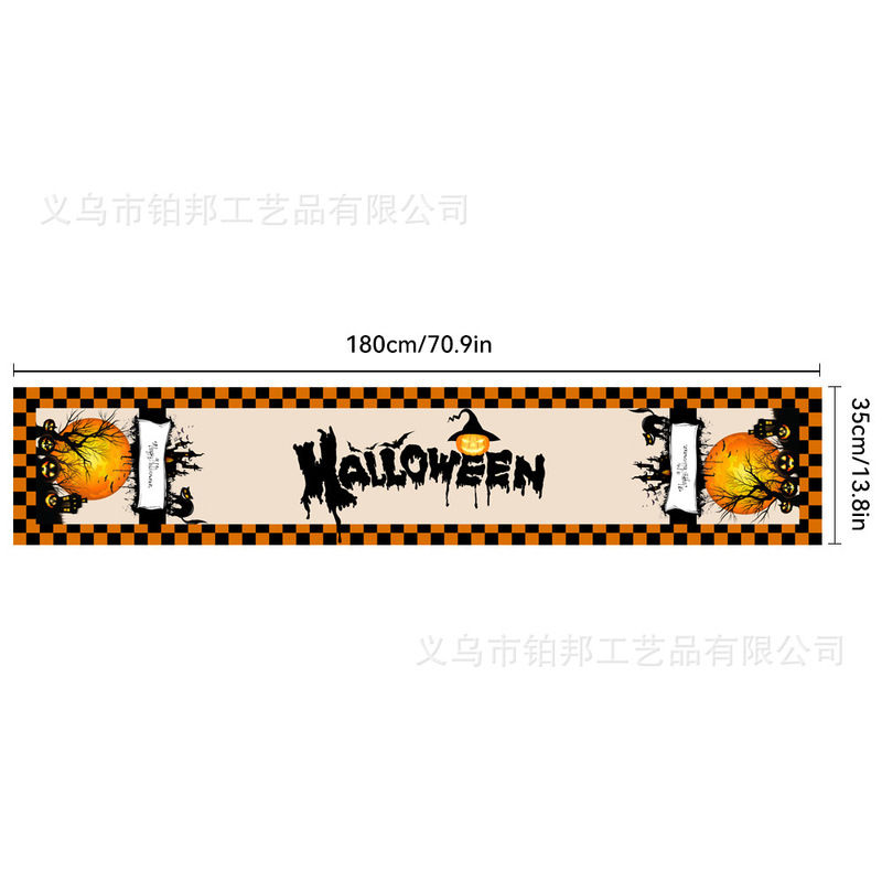 アマクロスボーダーホットモデルハロウィーンテーブルクロス亡霊祭祝日の食卓装飾雰囲気写真メーカー直販テーブル旗|undefined