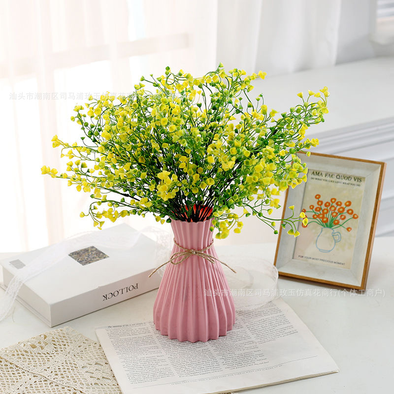 Cross-border Temu Simulated Admiralty Willow Bundle Petunia Artificial Bell Grass Wedding Floral Home Interior Decoration