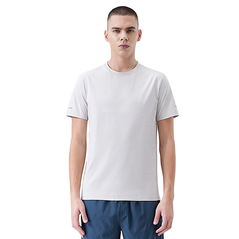 Camiseta deportiva para hombre 2025 verano nuevo estilo de secado rápido transpirable deportes de manga corta para hombre para correr fitness tops deportivos