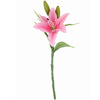 High -grade Lily Simulation Flower Soft PVC3 Flower Bouncing Home Decoration Flower Artificial Flower Wedding Blossom Flower