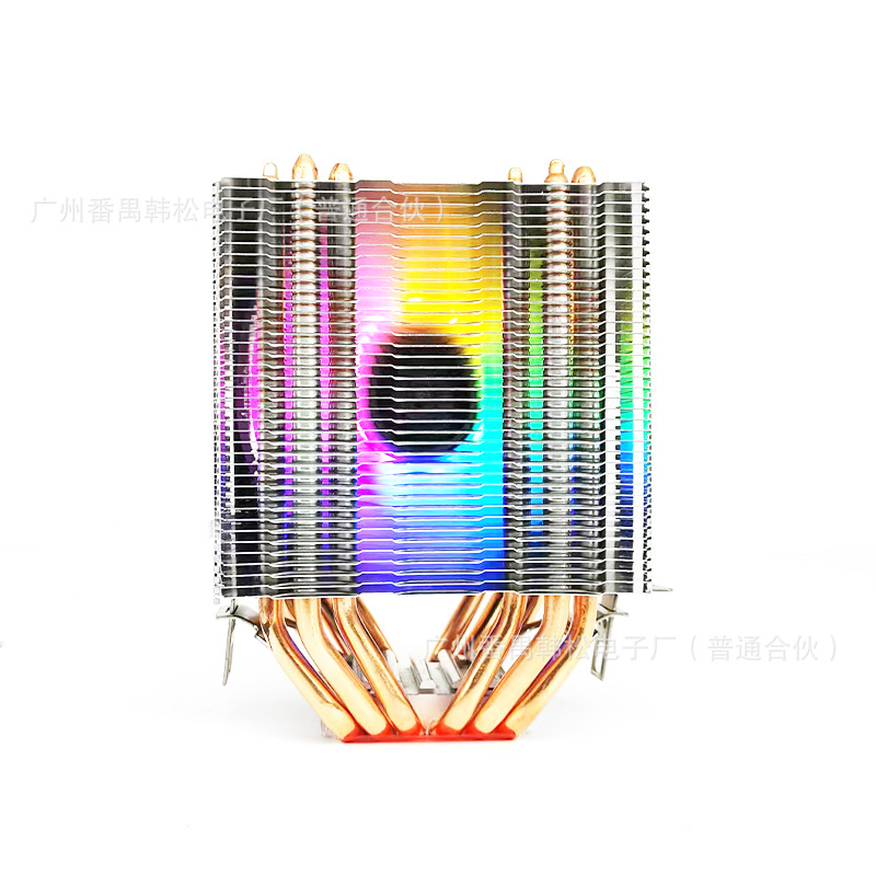 Computadora de escritorio 6 tubo de cobre cpu radiador ultra silencioso 1366AMD 1700 X79 2011 pin CPU ventilador