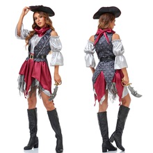 萬聖節 加勒比海盜COS海盜制服 化妝舞會 女裝成人 派對演出服裝
