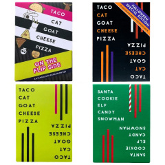 英語版taco cat goat cheese pizzaカードブランドsantcookie elf candy