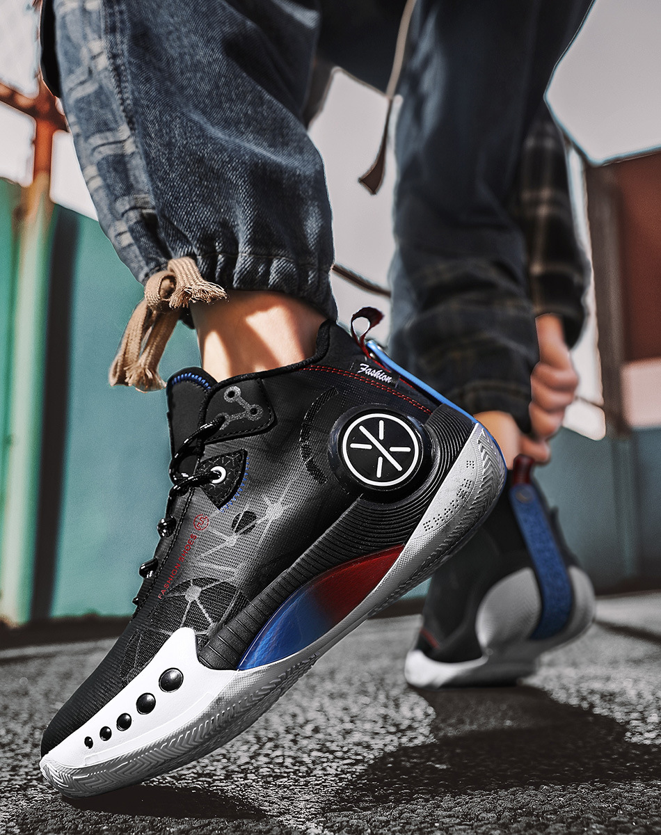 Mirage Basketball Shoes Men's Wade Breathable Real Anti-skid Wear-resistant Children's Sports Shoes_desvips.com