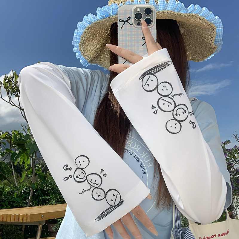 Funda de hielo, suelta y transpirable, sombra al aire libre de verano, protección UV, nuevo y lindo brazalete, manga de protección solar al por mayor