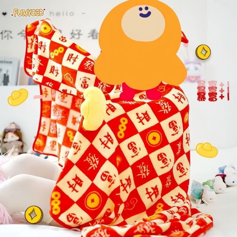 10 억 개 이상의 재산 국가 조수 담요 망토 새해 생일 선물 낮잠 담요 목도리 빨간 체커 보드