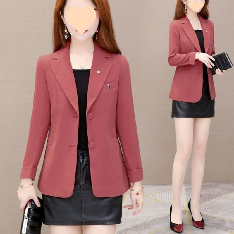 Женский блейзер 2025, новый корейский стиль, интернет-знаменитость, повседневный универсальный элегантный стройнящий костюм в западном стиле, женские топы