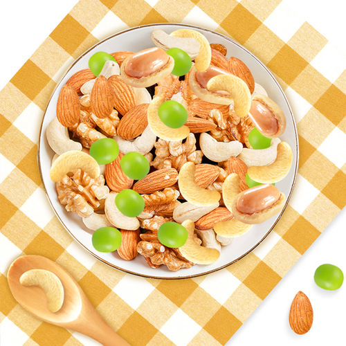 Macau Golden Language Comprehensive Nuts 152g bagged New Year snacks mixed nut tea with food