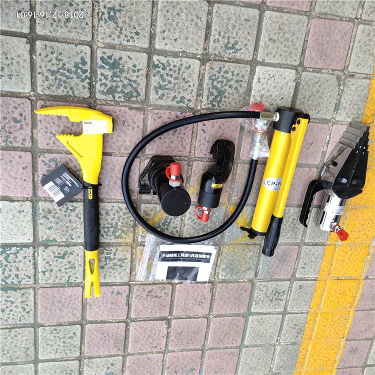 conjunto de herramientas de ruptura de puerta antirrobo de rescate contra incendios expansión de barras de refuerzo disyuntor rápido