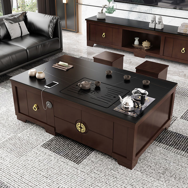 Sala de estar roca kung fu mesa de té mesa de té multifuncional mesa de té de oficina en el hogar mesa de té mesa de té totalmente automática
