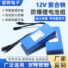 12v聚合物锂电池组大容量24伏移动电源可充电防蜂服电瓶led灯电池