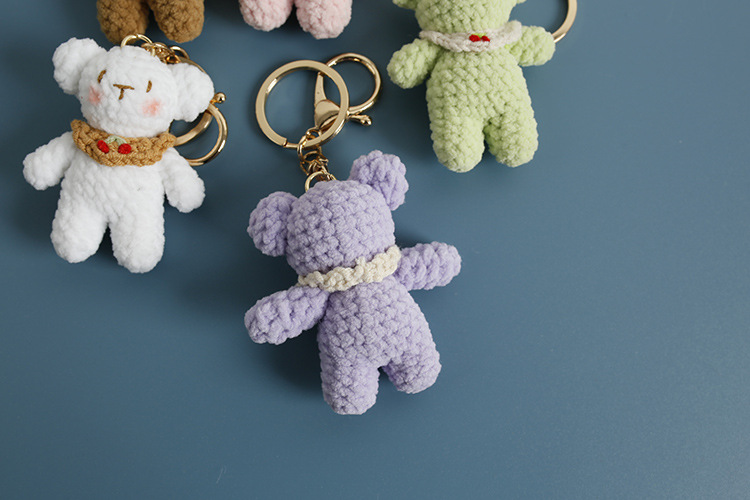 25g Weight Bag Pendant, Keychain Classification 1 Piece Quantity Holiday, Daily Occasion Hand knitting yarn Material Animal Pattern All Seasons Season Cute Style 1 Piece Cute Animal Hand Knitting Yarn Bag Pendant Keychain 1