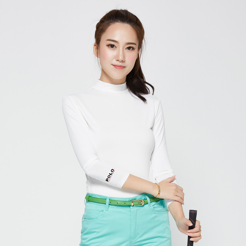 Polo golf clothing sun protection clothing ice silk underwear base shirt golf women long sleeves