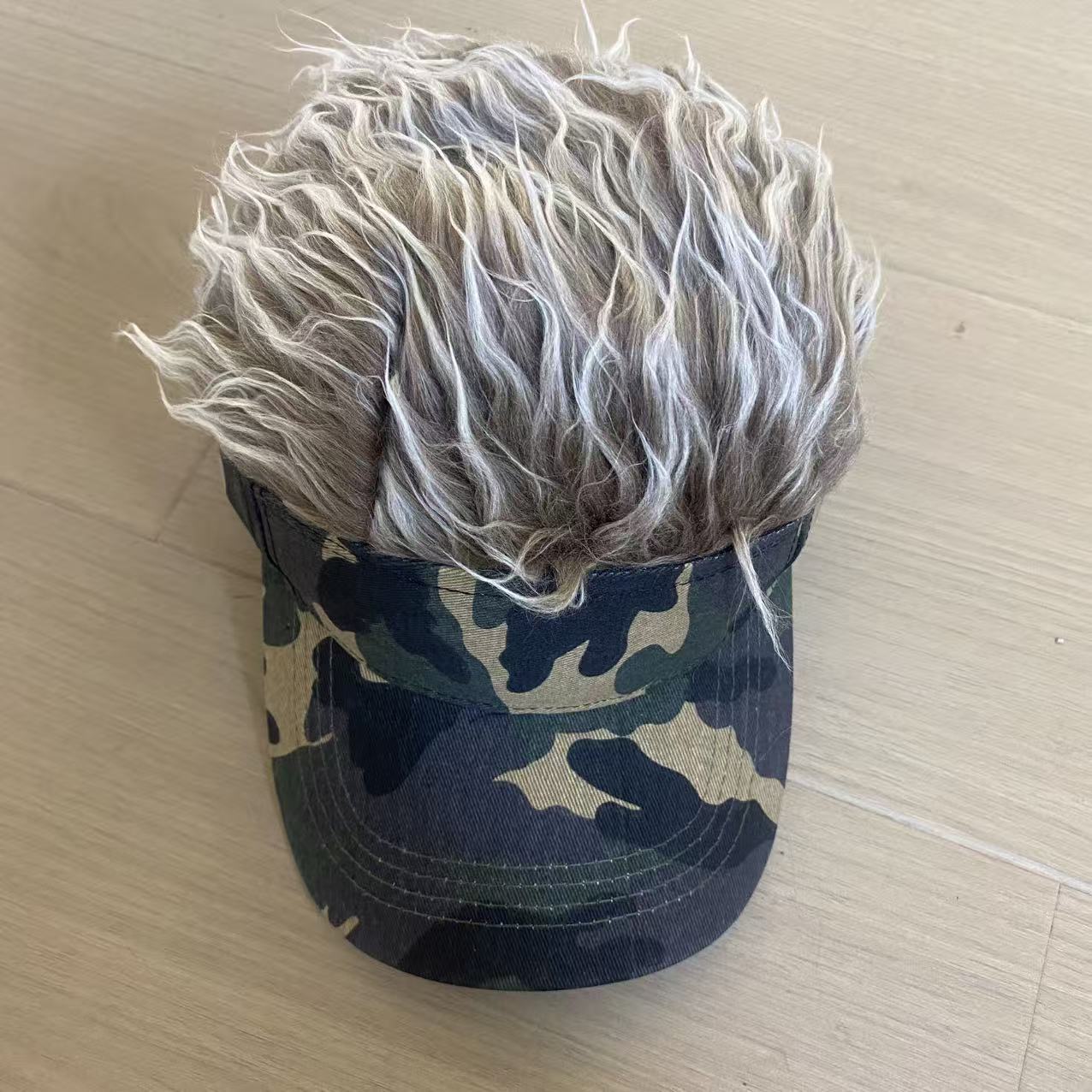 Amazon's Best-selling Cross-border Hat, Internet Celebrity Wig Hip-hop Prank Baseball Cap, Digital Camouflage Cap_voghion.com