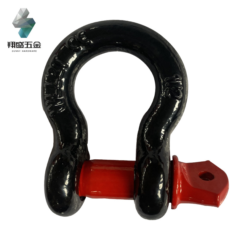 源头工厂 碳钢高强度U型D型卸扣 国标镀锌起重弓型卸扣 1/2卡环