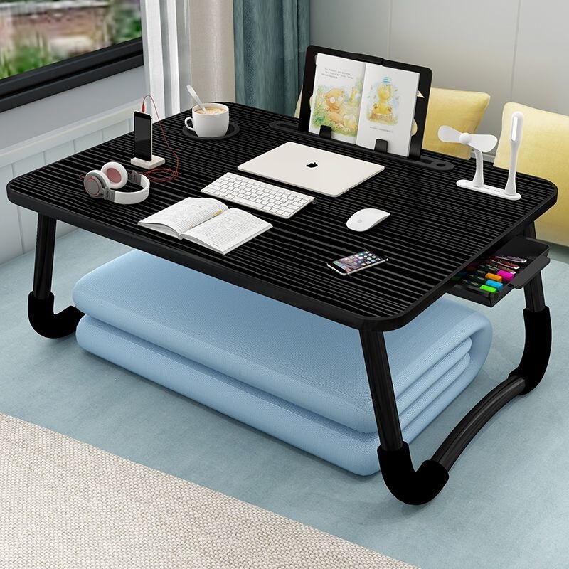 Folding small table for bed, bed desk, laptop table for use on bed, bedroom floor table, student dormitory study table Folding small table for bed, bed desk, laptop table for use on bed, bedroom floor table, student dormitory study table