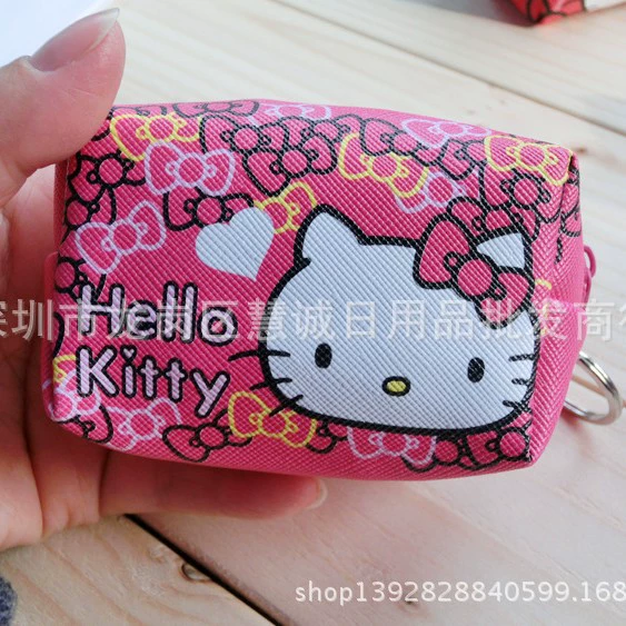 Hello Kitty, Hello Kitty, милый мультяшный кошелек с молнией, монеты, сумка через плечо, подарок на день рождения