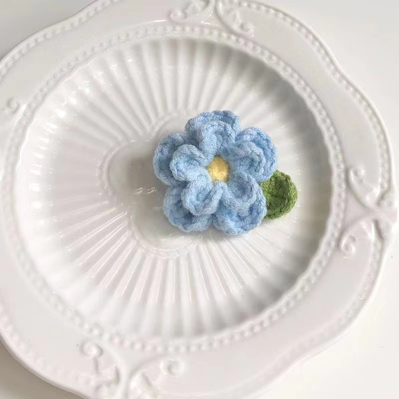 Fiori di camelia in lana lavorati all'uncinetto a mano, corsage, abbigliamento, scarpe, cappelli, fermagli per capelli, fasce per capelli, accessori fai da te e altro_voghion.com