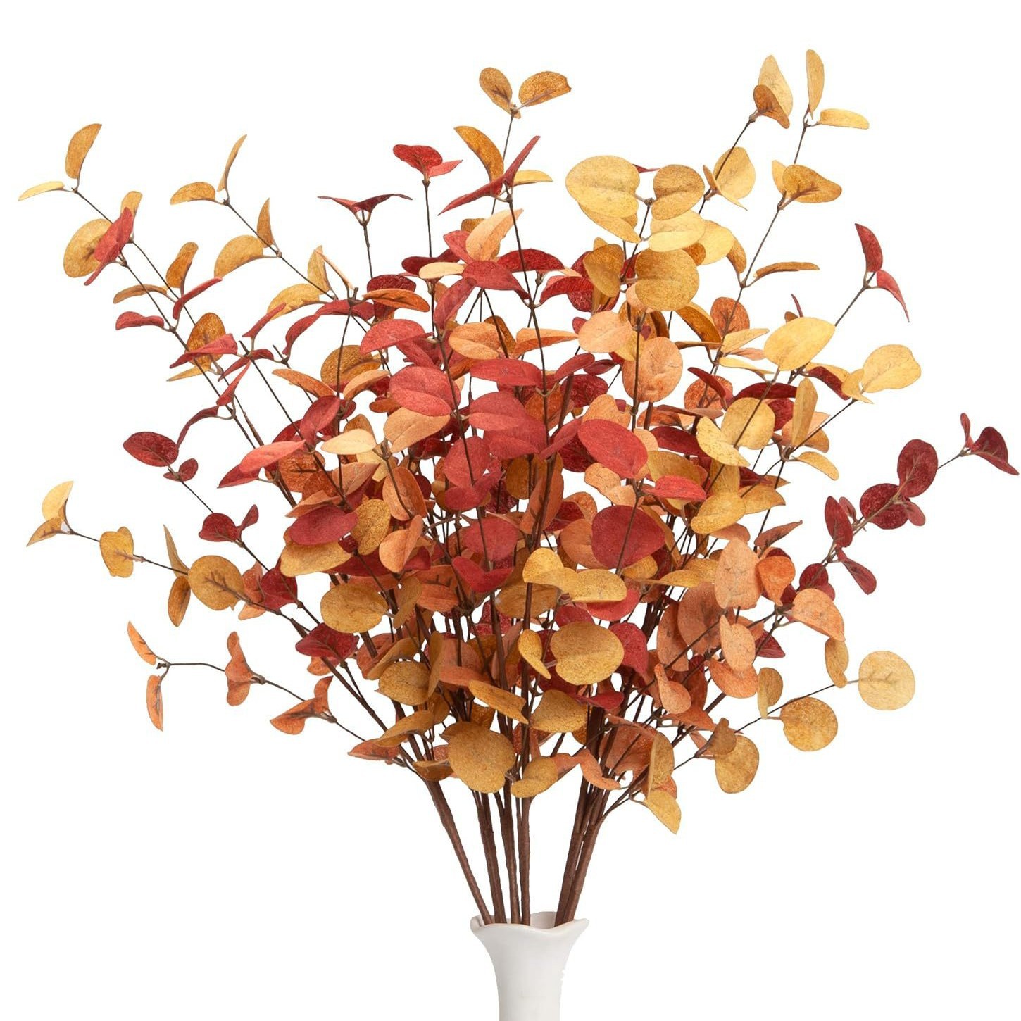 Artificial Eucalyptus Stem Autumn Decoration with Leaves 5