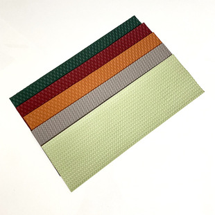 Western Food Plate Decorative Leather Strip Accessories Leather Placemat Fine Woven Woven Leather Strip Mat Dinner Plate Color Matching Decoration