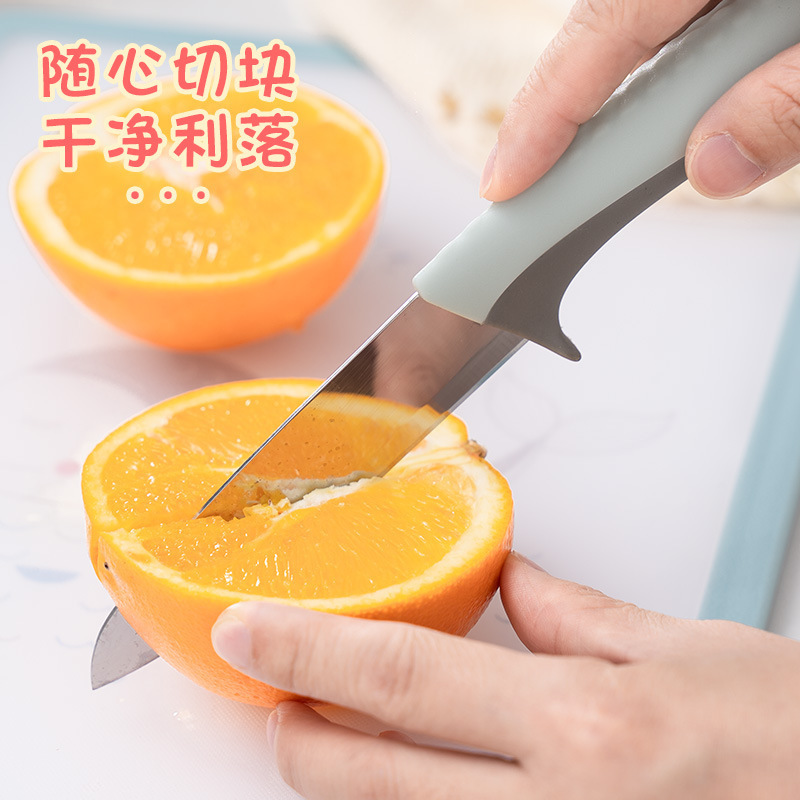 高颜値フルーツナイフクリエイティブナイフ多機能キッチン果物ナイフ滑り止めハンドル学生寮皮むきナイフ|undefined