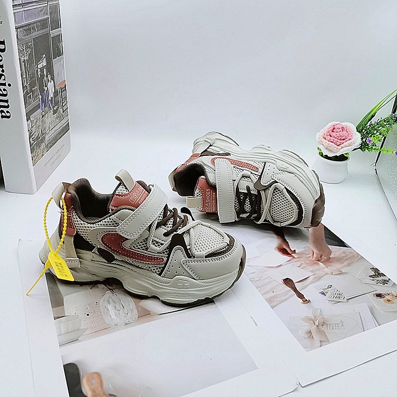 32-41 Tamaño 2026 doble red primavera y otoño zapatos deportivos para niños y niñas zapatos casuales transpirables zapatos de correr para niños grandes