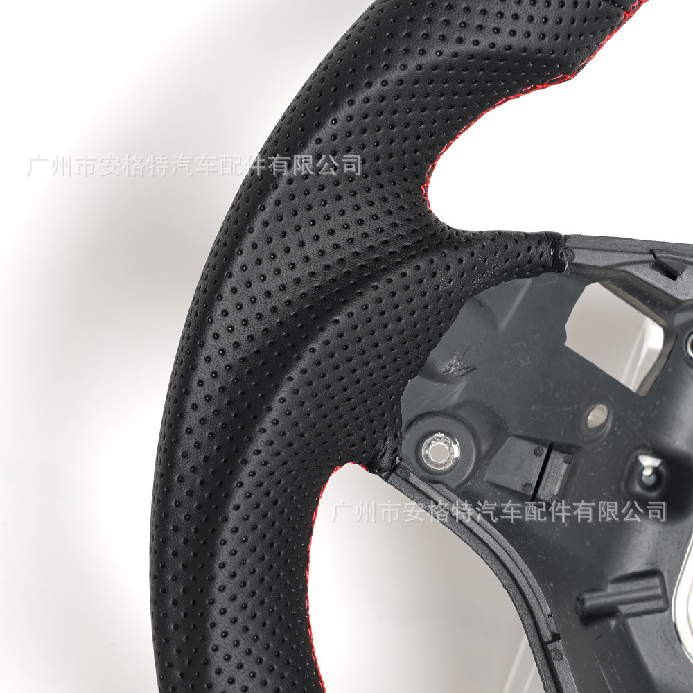 Cross-Border Hot Sale Suitable for 2006-2011 Bmw Bmw E90 E92 Racing Full Leather Steering Wheel Modification and Customization